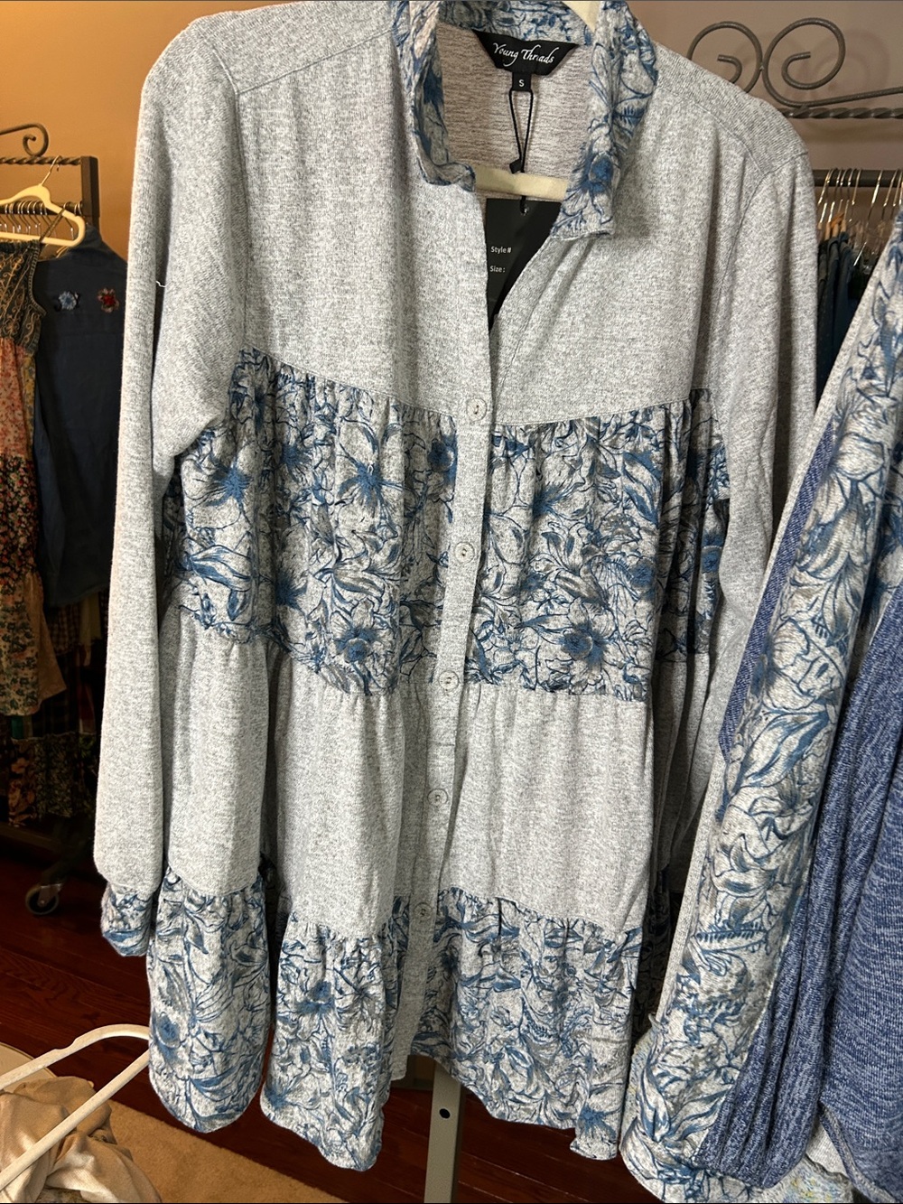 YOUNG THREADS NWT Tunic Dress knit Small Large